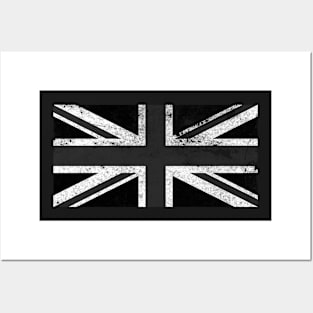 Black Union Jack Facemask Posters and Art